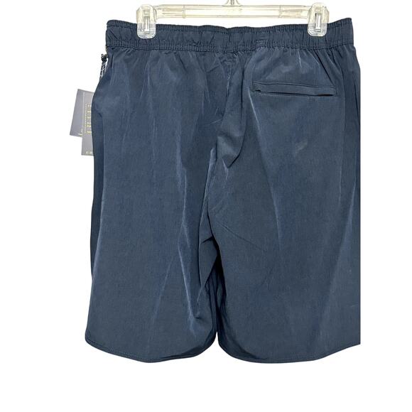 VINTAGE 1946 Board Shorts 4-Way Stretch Quick Dry Pockets Navy Blue Men's M NWT - Picture 6 of 9